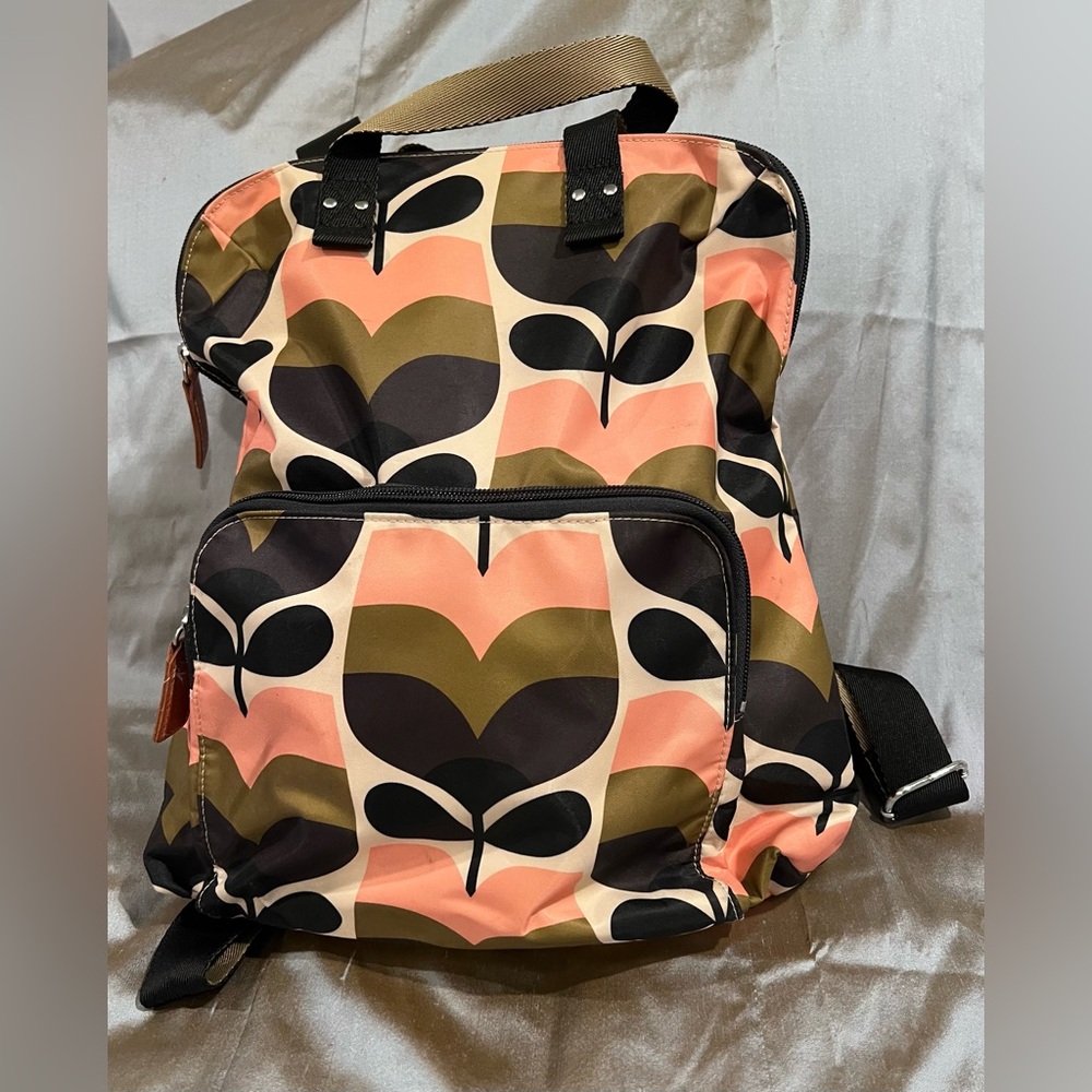 Orla Kiely nylon backpack